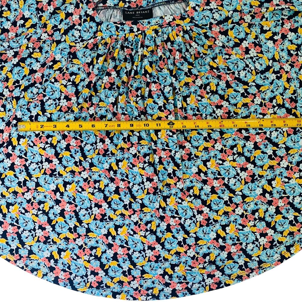 Lane Bryant Top Women's Lane Bryant Size 14/16 Floral Print Flowy Boho Dolman - Picture 9 of 12